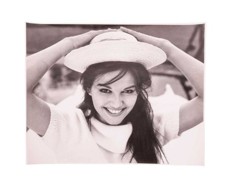 Cornel Lucas (British, 1920-2012). Claudia Cardinale, 1958 – Vintage silver gelatin print, stamped/titled and signed in ink o