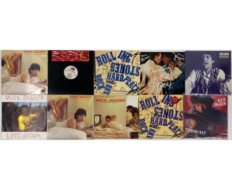 Ten various Rolling Stones and Mick Jagger albums, including Sweet Thing.
