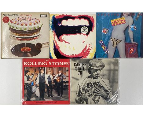 Five various Rolling Stones albums, including Garden State '78.