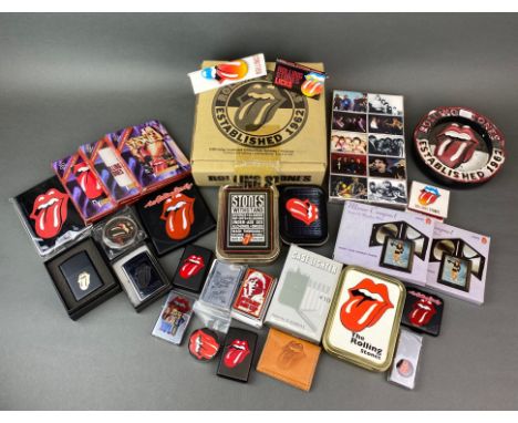 A quantity of Rolling Stones smoking ephemera, including ashtrays, matchboxes, lighters etc.