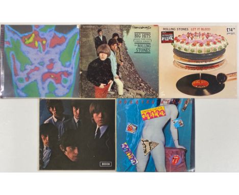 Five various Rolling Stones albums, including Undercover.