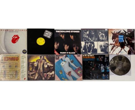 Ten various Rolling Stones albums, including Almost Hear You Sigh.