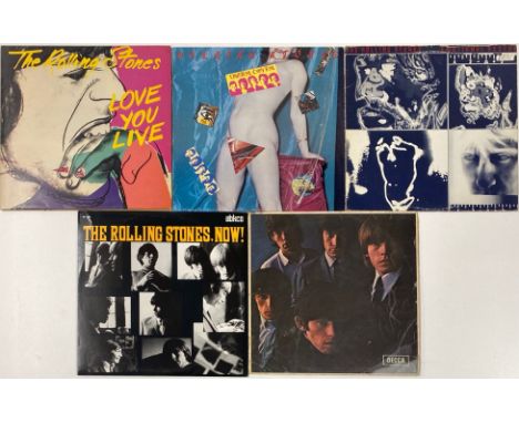 Five various Rolling Stones albums, including Rolling Stones Number Two.