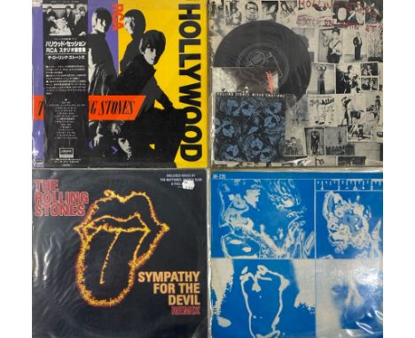 A case of various Rolling Stones albums etc.