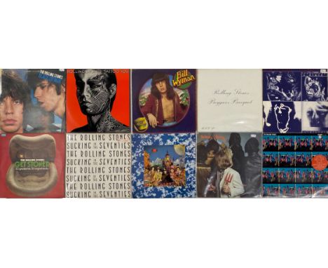 Ten various Rolling Stones albums, including Beggar's Banquet.