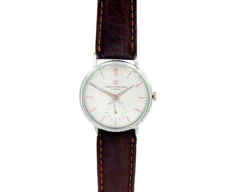 GIRARD-PERREGAUX - A nickel cased gentleman's manual wind antimagnetic wristwatch. The 31mm signed grey painted honeycomb dia