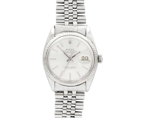 ROLEX - An Oyster Perpetual Datejust gentleman's stainless steel bracelet wristwatch.  Ref. 16030, serial no. 453xxxx, circa 
