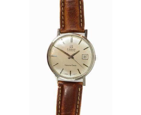 TISSOT - A Visodate Seastar Seven stainless steel gentleman's wristwatch. With 30mm signed silvered dial, case 34mm.Currently