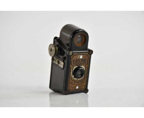 CORONET; a vintage bakelite Midget camera.