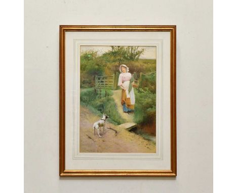 CARLTON ALFRED SMITH (1853-1946); watercolour, 'Go For It', signed lower left, 53 x 37cm, framed and glazed.