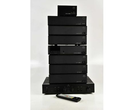 LINN; a collection of power amps, power supplies and pre amps, to include a Linn Kolector, Intek, etc.Condition Report: The i
