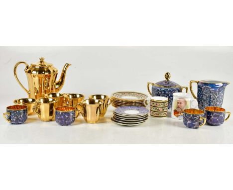 WADE; a Royal Victoria part tea set, with further tea set stamped 'Made in Slovakia' and a Wedgwood 'Clio' pattern tea cup an