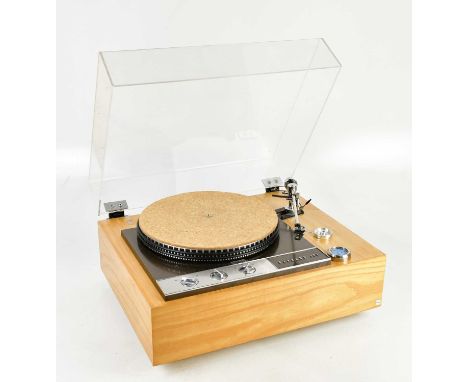 GARRARD; a 401 turntable, with Goldring pickup arm, 52 x 40cm.Condition Report: The item or items in this lot are sold as dec