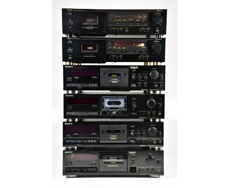 SONY; four cassette decks, together with two Nakamichi tape decks.Condition Report: The item or items in this lot are sold as