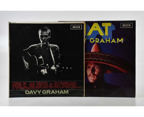 DAVY GRAHAM; two albums, comprising Folk, Blues &amp; Beyond (LK 4649) and Hat (LK 5011), both on Decca Records (2).