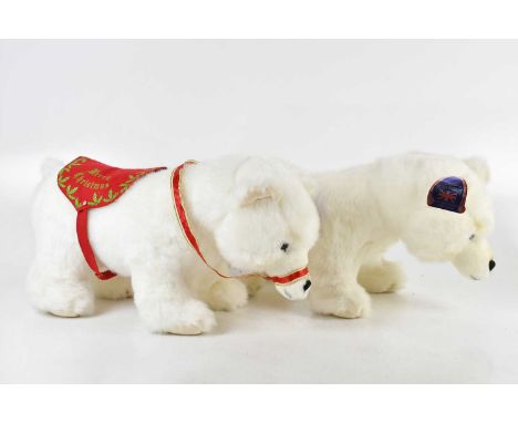 MERRYTHOUGHT; a pair of polar bears, height 25cm (2).