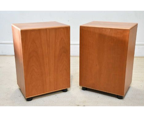 REL; a pair of Storm III 150watt powered subwoofers, height 62cm.Condition Report: We are unable to test electrical items, th
