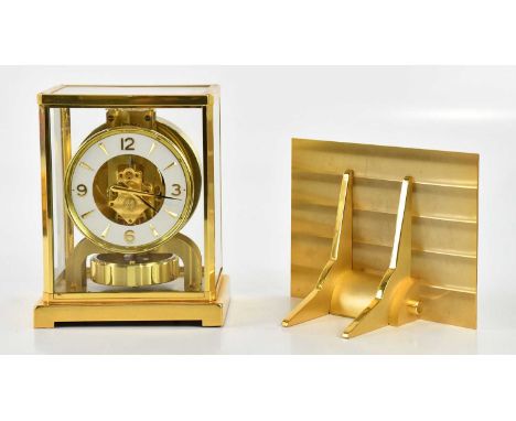 JAEGER-LECOULTRE; an Atmos clock, the dial set with Arabic numerals and batons, numbered 227610, height 22cm, with original b