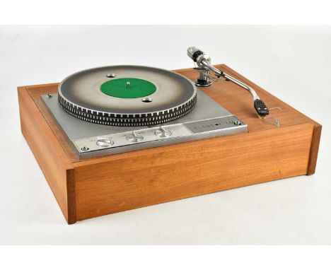 GARRARD; a 401 turntable with a Ariston arm, 54 x 42cm.Condition Report: The item or items in this lot are sold as decorative