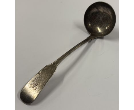GLASGOW: A William IV Scottish Provincial silver toddy ladle. 1838. By William Hannay. Approx. 34 grams. Est. £30 - £40.