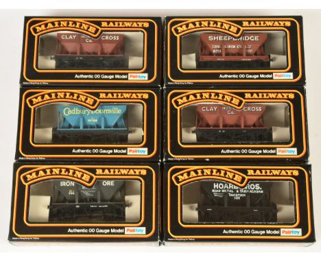Mainline group of Ore/Hopper Wagons to include RARE Ref 37-408 "Cadbury Bournville" Hopper Wagon, Ref 37-160 "BISC" Hopper Wa