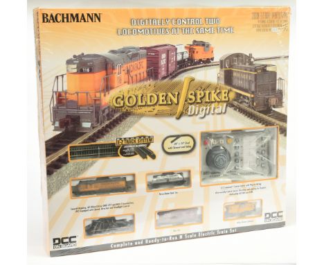Bachmann N Gauge Ref 24131 "Golden Spike" Train Set with DCC on board. Contents are still factory shrink-wrapped so assumed M