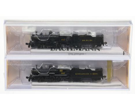 Bachmann N Gauge pair of Steam Locomotives comprising of Ref 51459 4-6-0 Baldwin Steam Locomotive No. 182 "Nickel Plate Road"