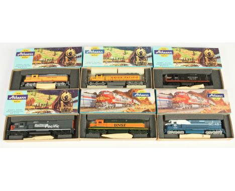Athearn HO Gauge group of Diesel Locomotives to include Ref 3154 GP9 Diesel Locomotive No. 250 "Union Pacific" and others (se