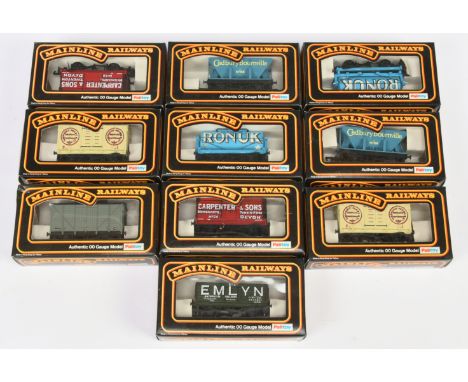 Mainline group of Wagons to include 2x RARE 37-408 "Cadbury Bournville" Hopper Wagons and others (see photo). Conditions are 