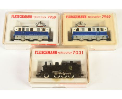 Fleischmann N Gauge group of Locomotives to include Ref 7031 2-6-0 ATH Steam Tank Locomotive No. 93006 and others (see photo)