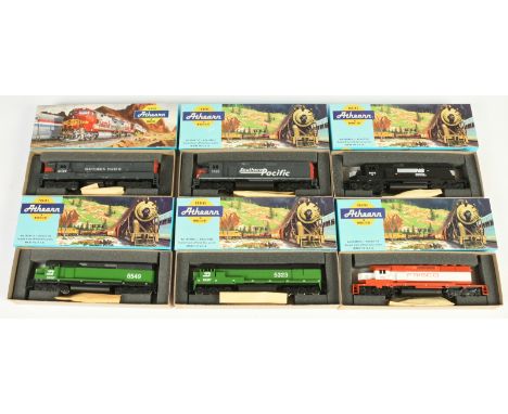Athearn HO Gauge group of Diesel Locomotives to include Ref 4170 SD45 Diesel Locomotive No. 6549 "Burlington Northern" and ot