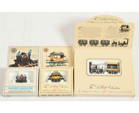 Bachmann HO Gauge mixed group of items to include 41-500 "DeWitt Clinton", 0-4-0 Loco with 4-wheel Tender and others (see pho