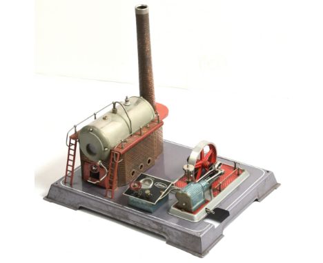 Wilesco D20 Steam Plant Engine. Please note parts are missing. Condition is Fair to Good.&nbsp;