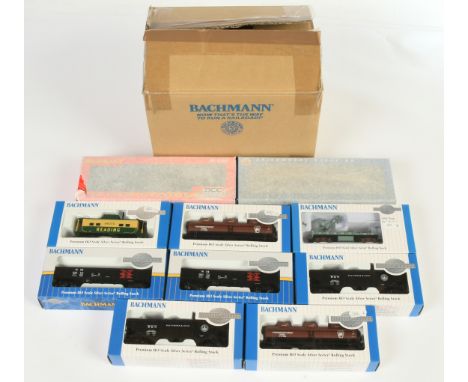Bachmann HO Gauge group of Wagons to include Ref 7606 40' Quad Hopper "Baltimore &amp; Ohio" and others (see photo). Conditio