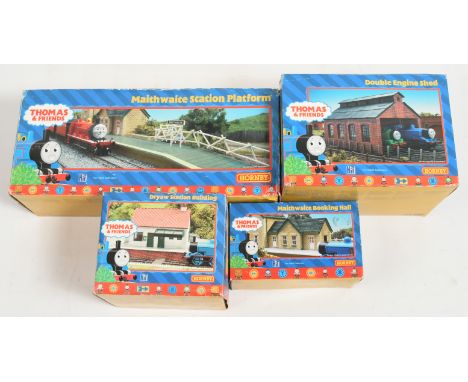 Hornby China OO Thomas &amp; Friends Collector Buildings Group. Comprising "Maithwaite" Booking Hall &amp; Station Platform, 