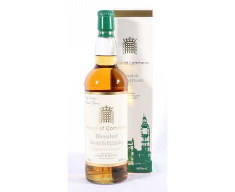 HOUSE OF COMMONS blended Scotch whisky bottled by Gordon &amp; Macphail 70cl 40%vol with label signed by former Dumfriesshire