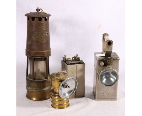 Alkaline Batteries Ltd of Redditch Nife NH10A MOFP safety lamp, Hailwood and Ackroyd Ltd of Morley Leeds type OIB safety lamp