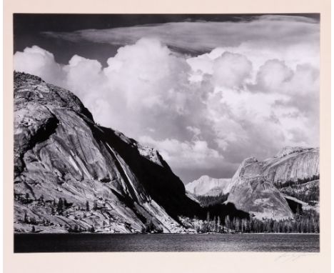 ANSEL ADAMS (1902-1884) Lake Tenaya Gelatin silver print, pencil signed lower right, plate size 23.5cm x 18.5cmCONDITION REPO
