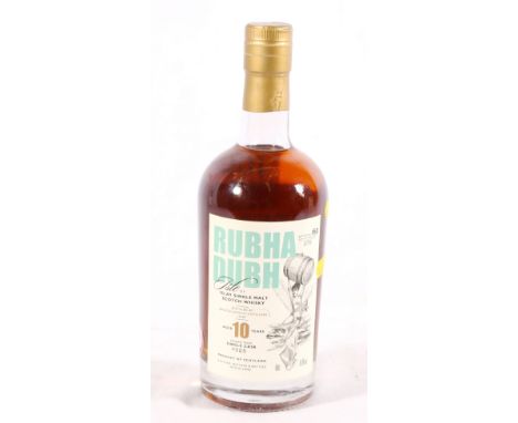 BRUICHLADDICH Rubha Dubh 10 year Islay single malt Scotch whisky, drawn from a single cask #325, bottle number 150 of 275, 50
