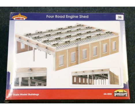 Bachmann Branch-Line Scenecraft OO gauge model railways Four Road Engine Shed 44-050, boxed 