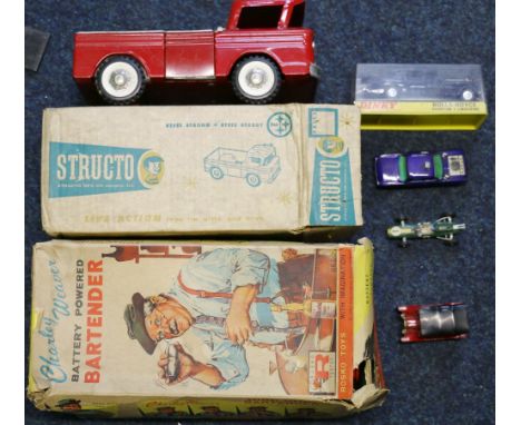 Dinky Toys 152 Rolls Royce Phantom V Limousine boxed, Corgi Toys Oldsmobile Supper 88 Man from Uncle, Structo of USA Rampside