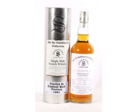 HIGHLAND PARK 1991 21 year old Island single malt Scotch whisky, matured in a sherry butt, cask number 15132, distilled on 17