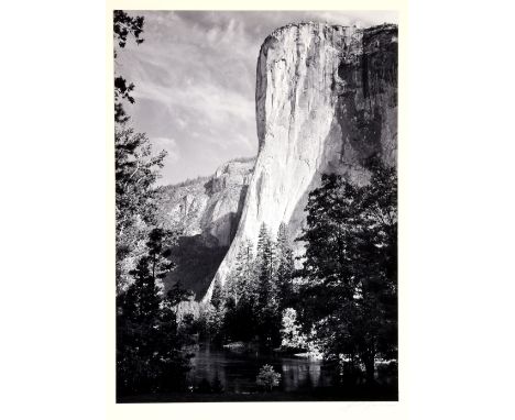 ANSEL ADAMS (1902-1884) El Capitan No3 Gelatin silver print, pencil signed lower right, plate size 24cm x 17.5cmCONDITION REP