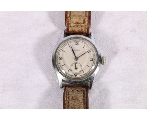 Moeris military issue wristwatch stamped to reverse with crow foot arrow ATP 11618 serial number 2586353 