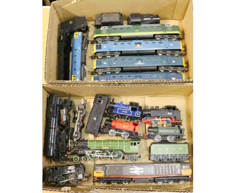 Lima OO gauge model railway locomotives including The Fife &amp; Forfar Yeomanry locomotive 9006 grey blue, The Fife &amp; Fo