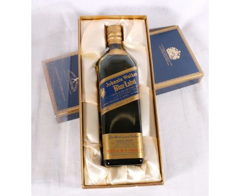 JOHNNIE WALKER blue label blended Scotch whisky, bottle number B10368JW, 70cl 40%vol, boxed 