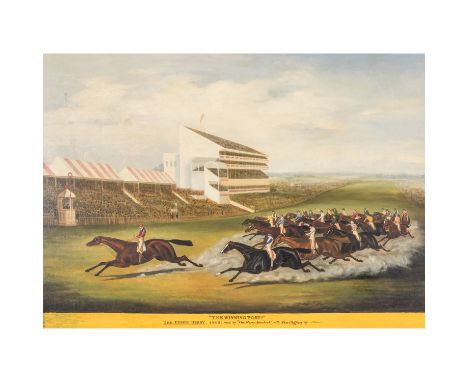 UNBEKANNTE/R KÜNSTLER/IN, "The Epsom Derby 1845", 20. Jh., nach einem der für das 19. Jahrhundert typischen englischen Stiche