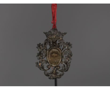 Reliquary in silver filigree, 18th century. at first glance : no defects - Weight: 35 g - Shipping available - Region: France