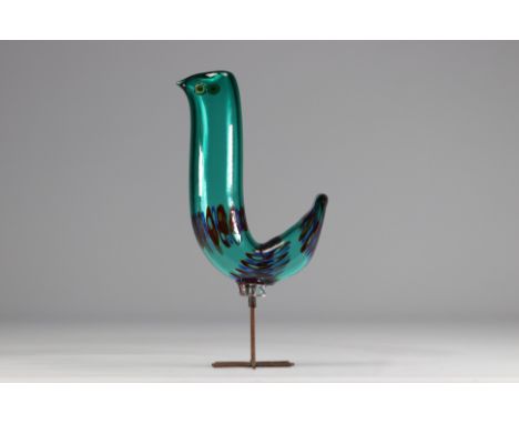 Alessandro Pianon (1931-1984) Pulcino Murano glass and copper Production Vetraria Vistosi, Murano, Italy Creation date: circa