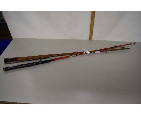 Two vintage fishing rods